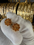 Rose | 24K Gold Flower Stud Earrings